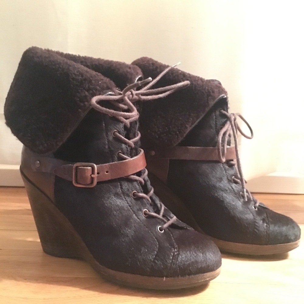 UGG Australia Italian collection pony hair booties